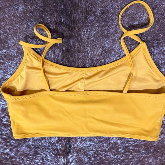 Forever 21 Smooth Orange Scoop Neck Bikini Swim Top Women’s Size Large - Picture 9 of 9